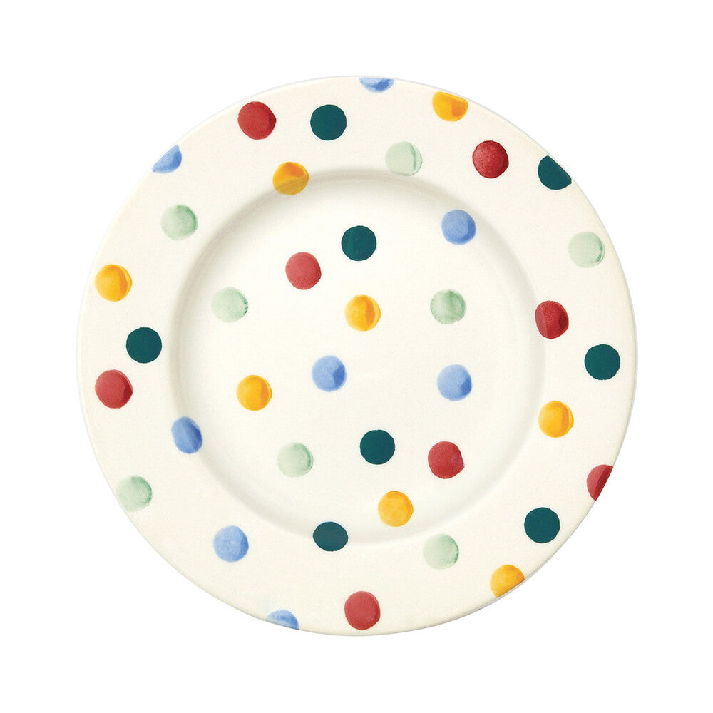 Emma Bridgewater Polka dot 8.5" plate - Daisy Park