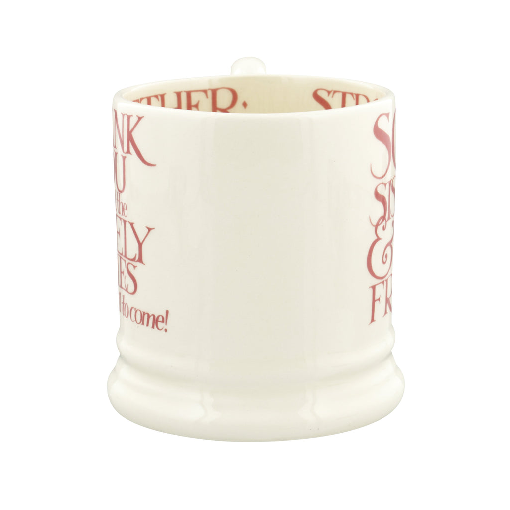 Emma Bridgewater Pink Toast Soul Sisters 1/2 Pint Mug - Daisy Park