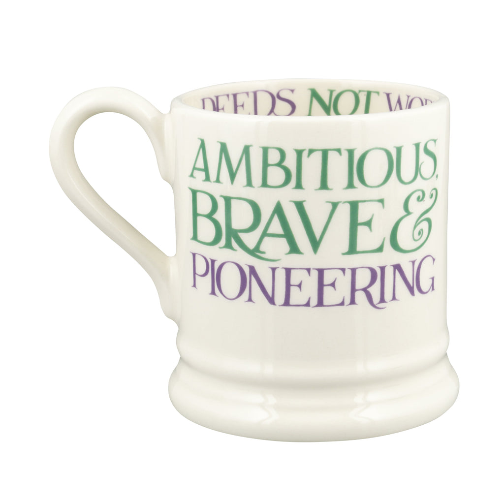 Emma Bridgewater Purple Toast Change Our World 1/2 Pint Mug - Daisy Park