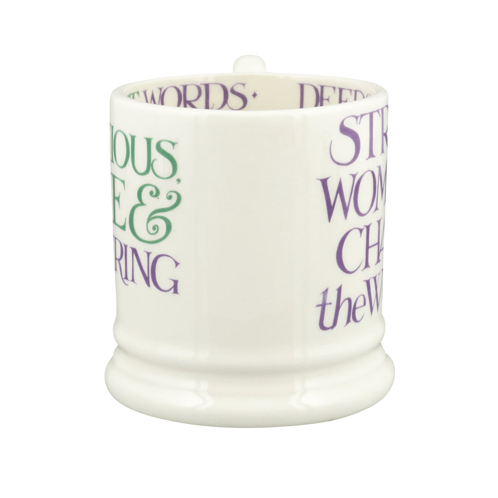 Emma Bridgewater Purple Toast Change Our World 1/2 Pint Mug - Daisy Park