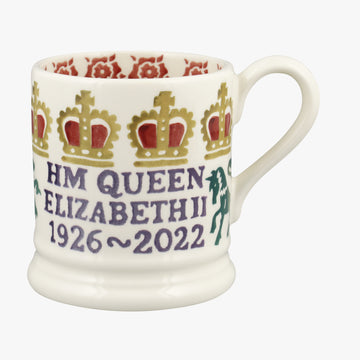 Emma Bridgewater Queen Elizabeth II 1/2pt mug - Daisy Park