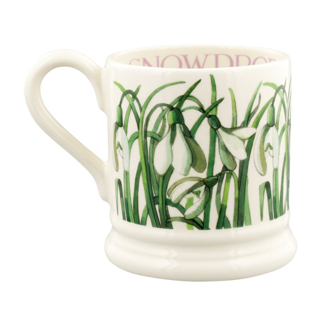 Emma Bridgewater Flowers snowdrop 1/2pt mug - Daisy Park