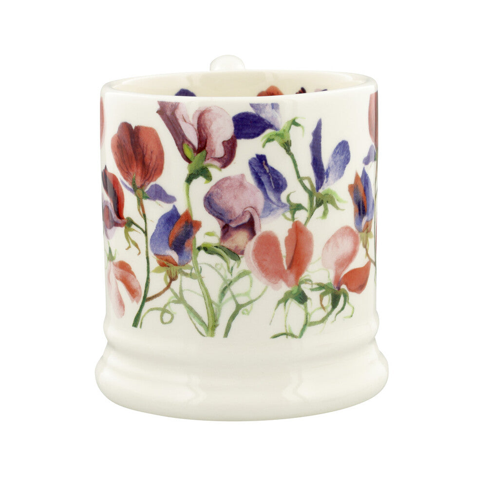 Emma Bridgewater Flowers Sweet Pea Multi 1/2 Pint Mug - Daisy Park