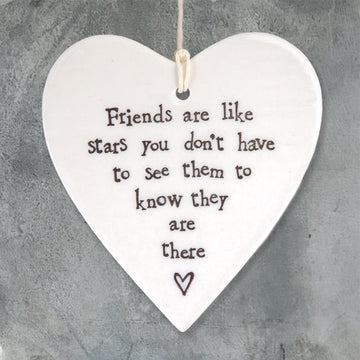 Porcelain Friends are like stars heart - Daisy Park