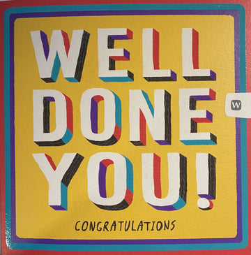 Well done you! Congratulations card - Daisy Park