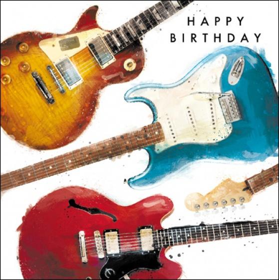 Guitars Birthday Card - Daisy Park