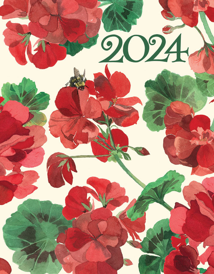 Emma Bridgewater Geraniums deluxe diary 2024 - Daisy Park
