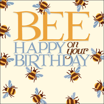 Emma Bridgewater Bee Happy on your birthday card - Daisy Park