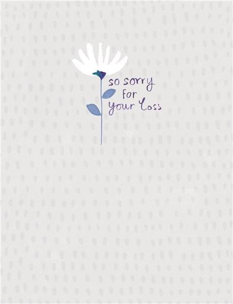 So sorry for your loss card - Daisy Park