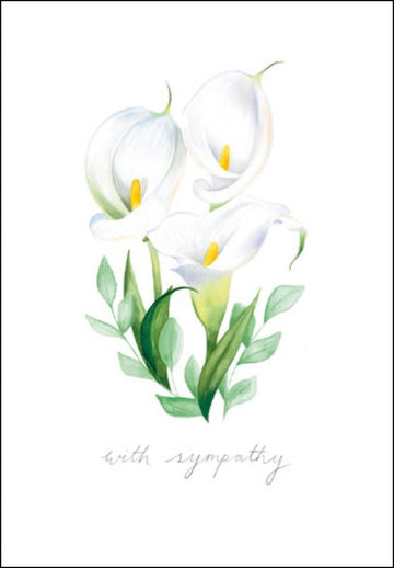Lilies Sympathy card - Daisy Park