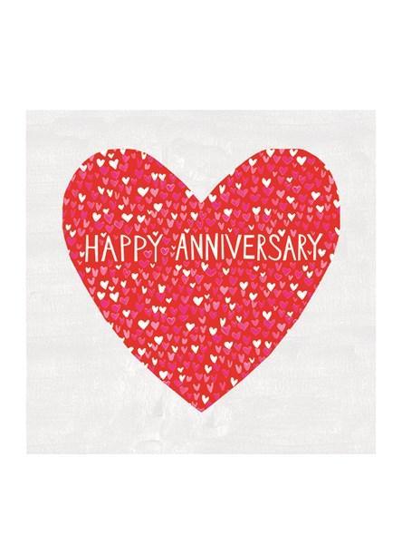 Happy anniversary multi heart card - Daisy Park