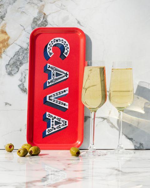 Asta Barrington Red Cava Tray - Daisy Park