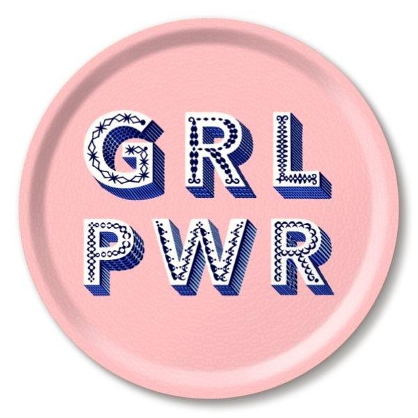 Asta Barrington GRL Power pink round tray - Daisy Park