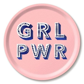 Asta Barrington GRL Power pink round tray - Daisy Park