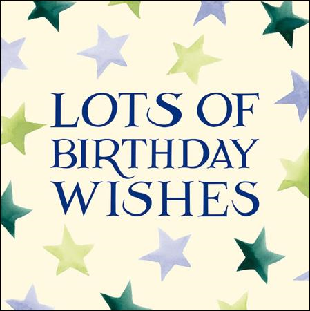 Emma Bridgewater Lots of Birthday wishes card - Daisy Park