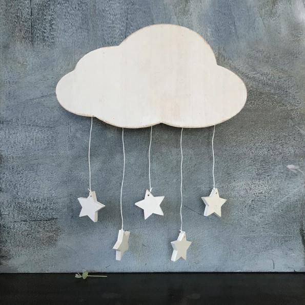 Wood cloud with stars - Daisy Park