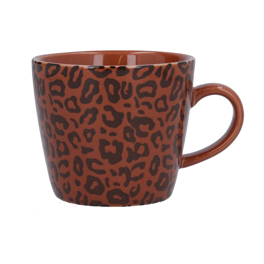 Brown Animal Print Ceramic Mug - Daisy Park