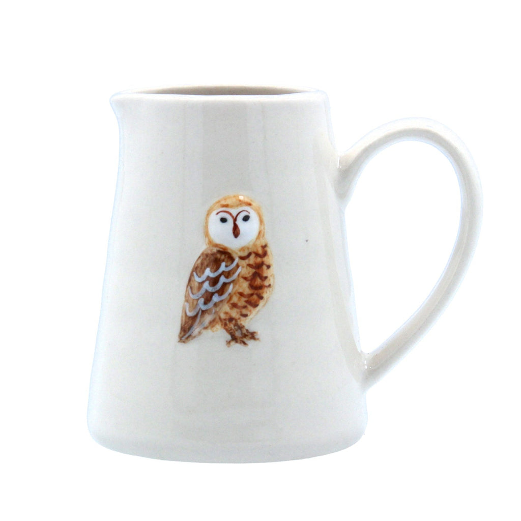 Barn Owl Ceramic Mini Jug - Daisy Park