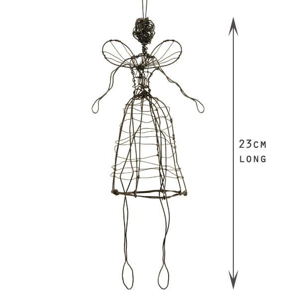 Woven wire angel - large - Daisy Park