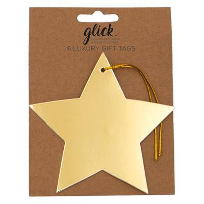 Multipack Foil Gold Star Tags - Daisy Park