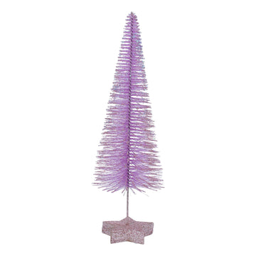 Lilac Bristle Christmas Tree on star base - Daisy Park