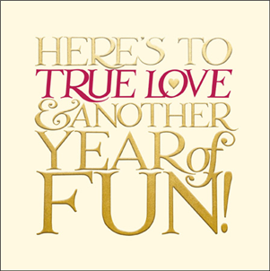Here's to True Love card - Daisy Park
