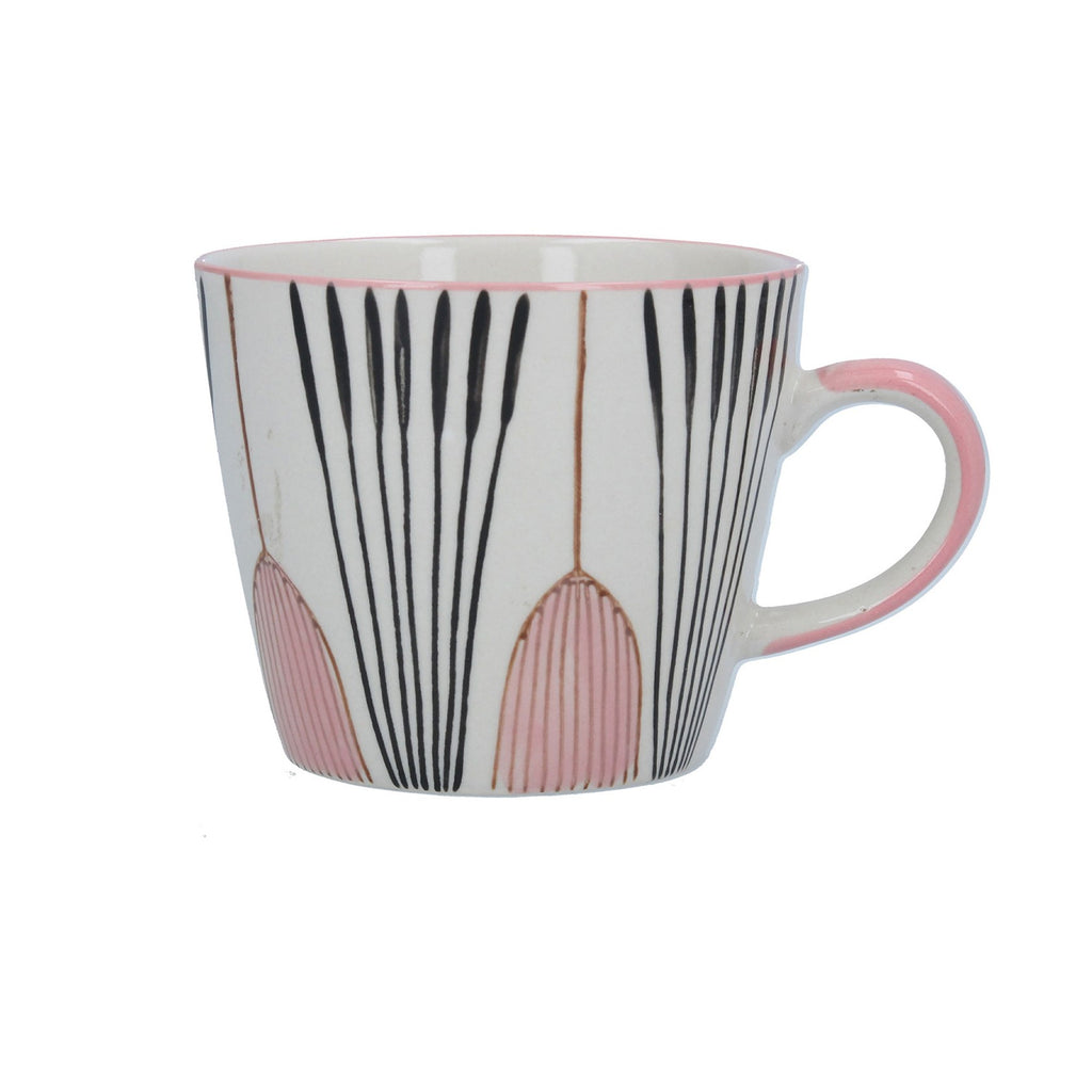 Pink Tulip Deco Ceramic Mug - Daisy Park