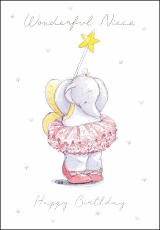 Niece Ballerina Birthday Card - Daisy Park