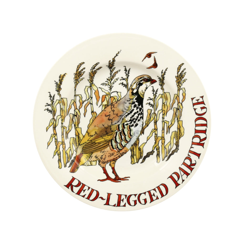 Emma Bridgewater Game Birds red legged Partridge 8.5" plate - Daisy Park