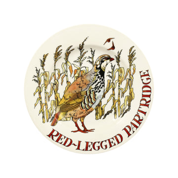 Emma Bridgewater Game Birds red legged Partridge 8.5" plate - Daisy Park