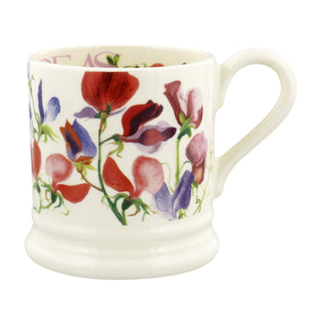Emma Bridgewater Flowers Sweet Pea Multi 1/2 Pint Mug - Daisy Park