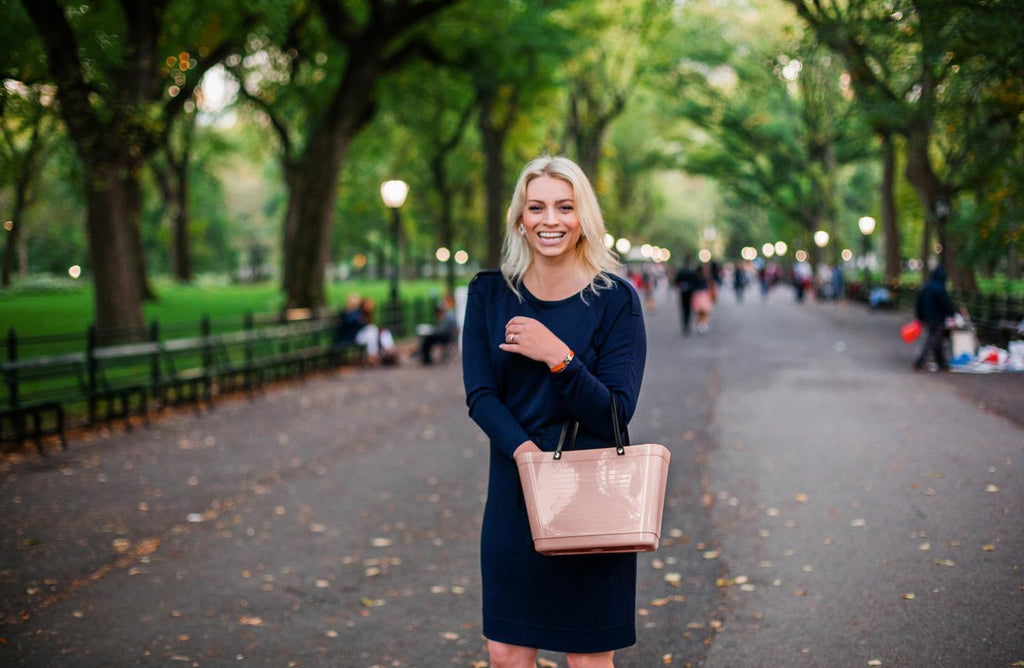 Hinza bag small green plastic  - Nougat - Daisy Park