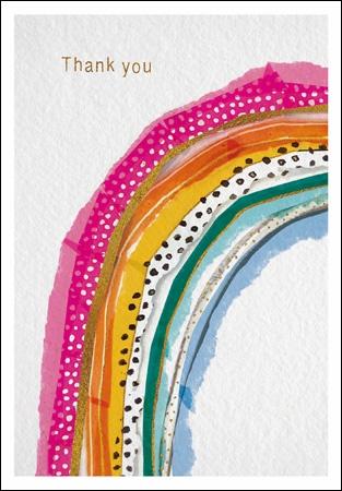 Rainbow Thank You Card - Daisy Park