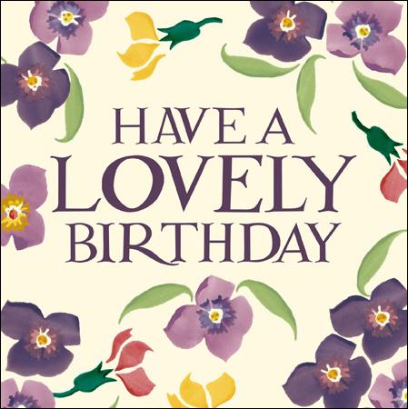 Emma Bridgewater Have a lovely birthday card - Daisy Park