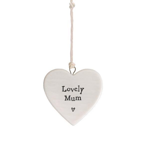 Lovely Mum small ceramic heart - Daisy Park