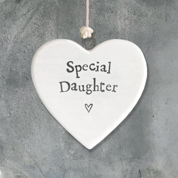 Special Daughter porcelain heart - Daisy Park