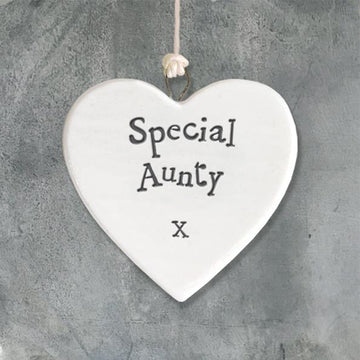 East of India Aunty small ceramic heart - Daisy Park