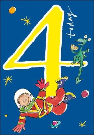 Quentin Blake - Spaceboy 4th Birthday Card - Daisy Park