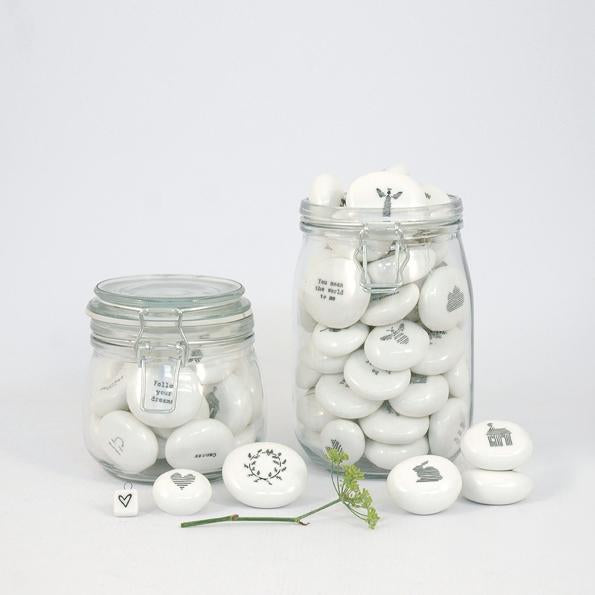 East of India porcelain pebbles for all occasions - Daisy Park