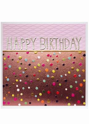 Happy Birthday Neon Dots Card - Daisy Park