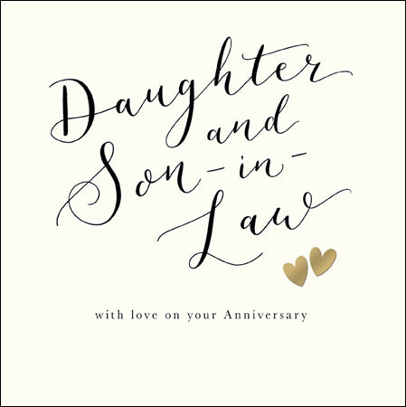 Daughter and son in Law anniversary card - Daisy Park