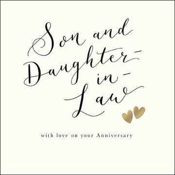 Son and Daughter in Law anniversary card - Daisy Park