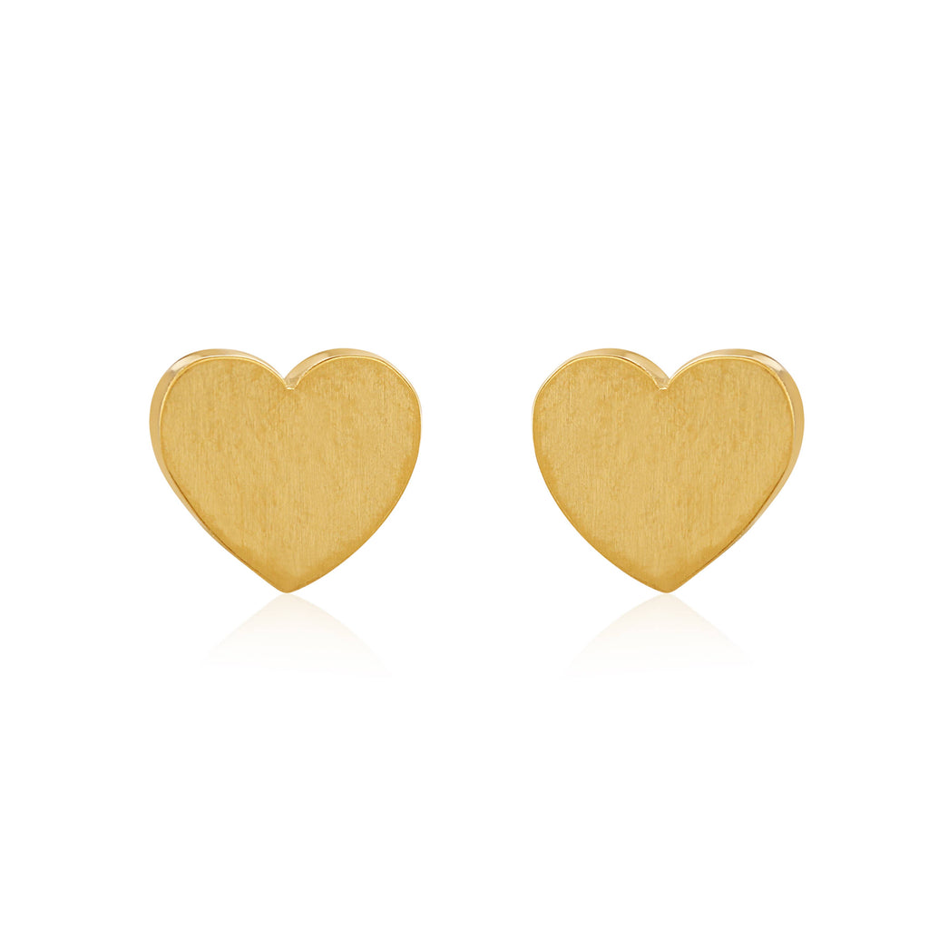 Gold Heart Earrings - Daisy Park