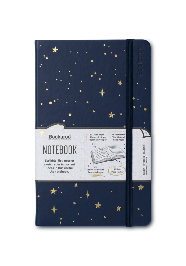 Bookaroo A5 Moon and stars notebook - Daisy Park