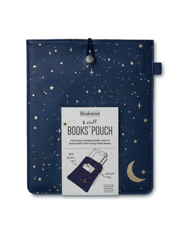 Bookaroo Books and stuff Moon and stars pouch - Daisy Park