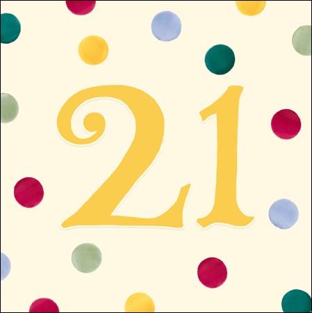 21st Birthday Card Spots - Daisy Park