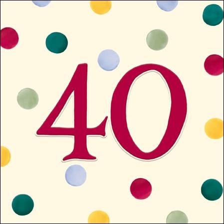 40th Birthday Card Spots - Daisy Park