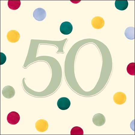 50th Birthday Card Spots - Daisy Park