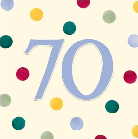 70th Birthday Card Spots - Daisy Park