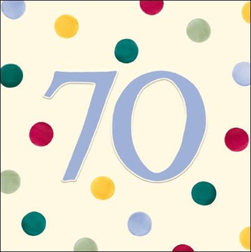 70th Birthday Card Spots - Daisy Park